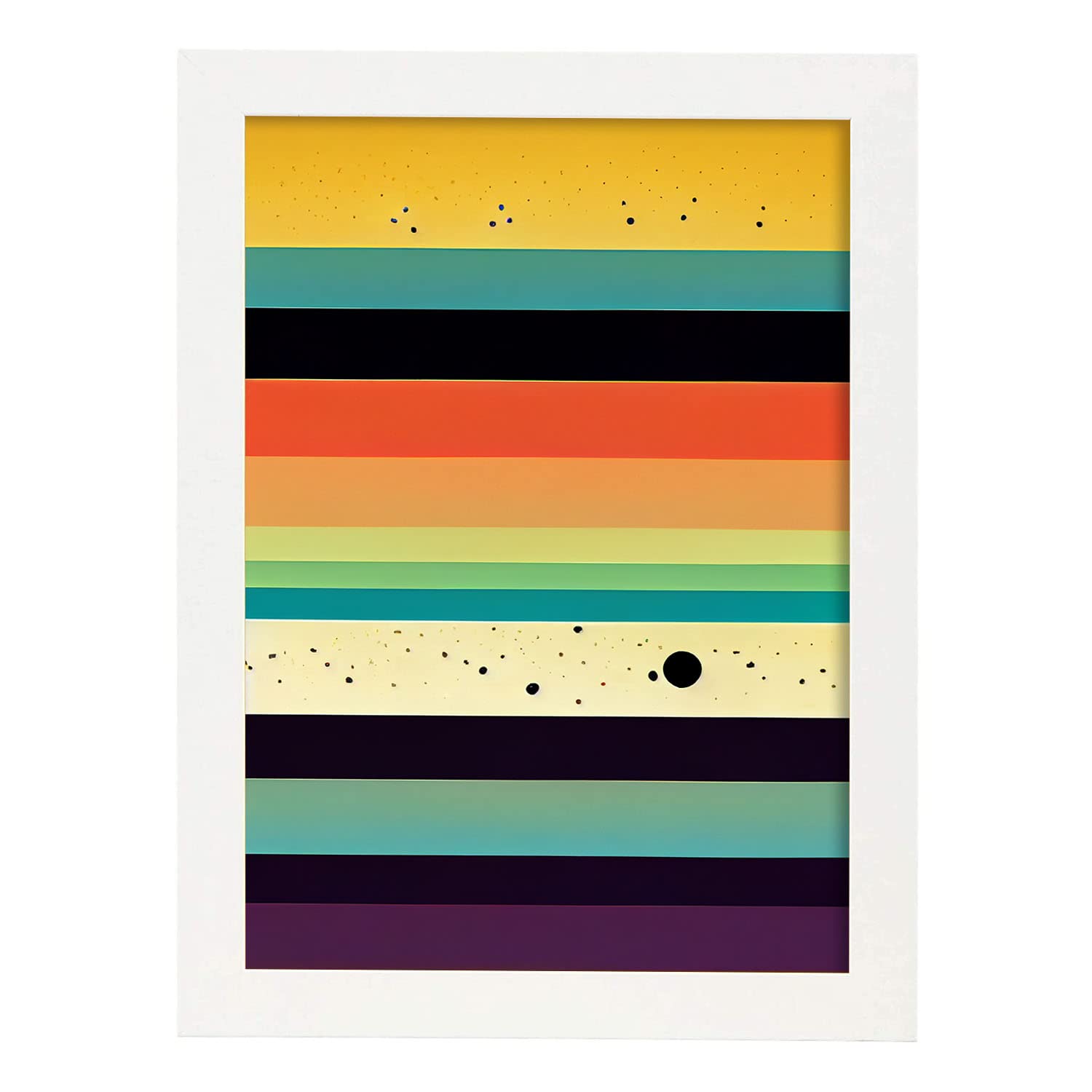 Nacnic lámina en estilo abstracto plasma llamativas y modernas ilustraciones artísticas a todo color para el diseño y a3 marco blanco