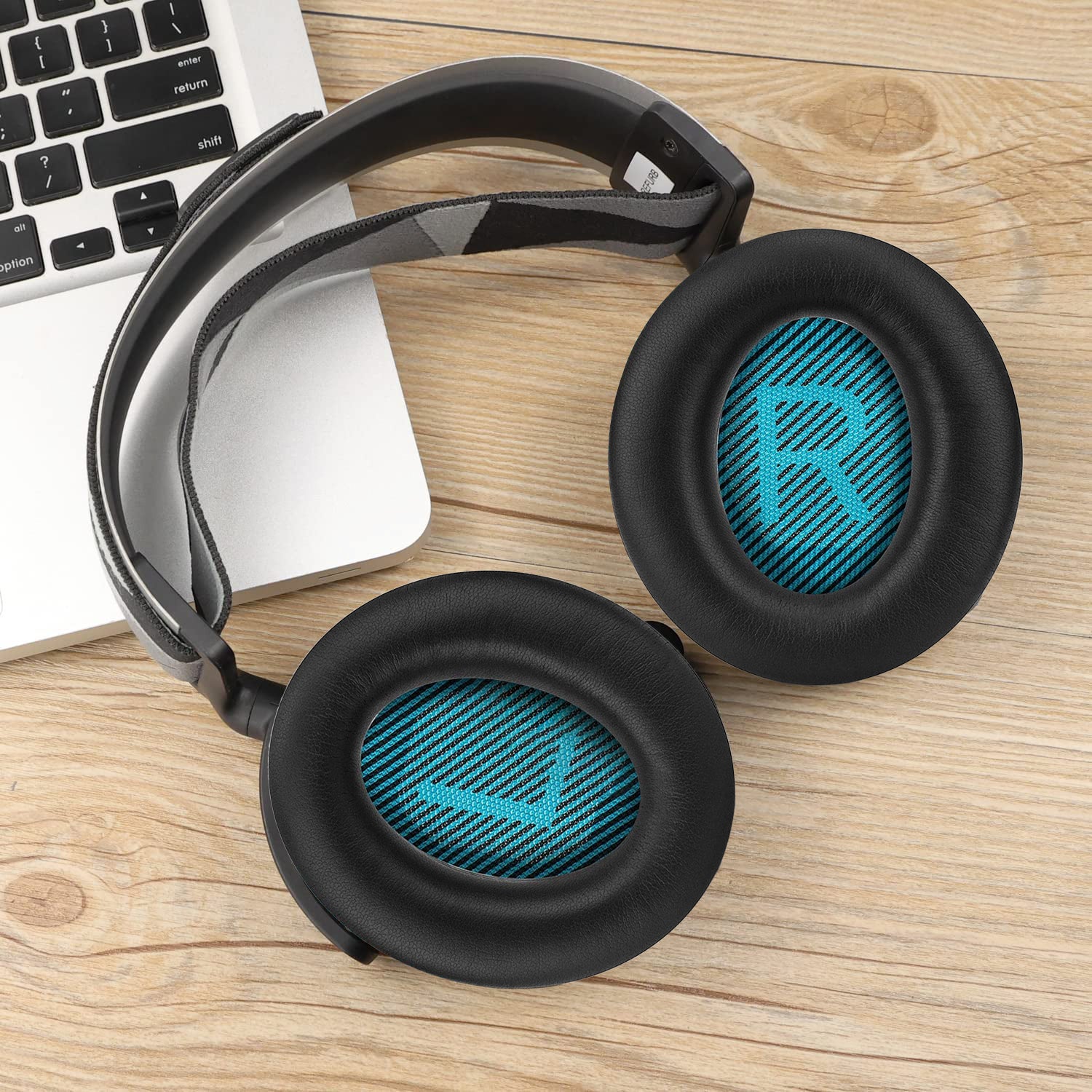 Coussinets pour Bose QC35 I/II, QC25, QC15, QC 2 AE 2, AE 2i, AE 2w, SoundTrue Blue - 7