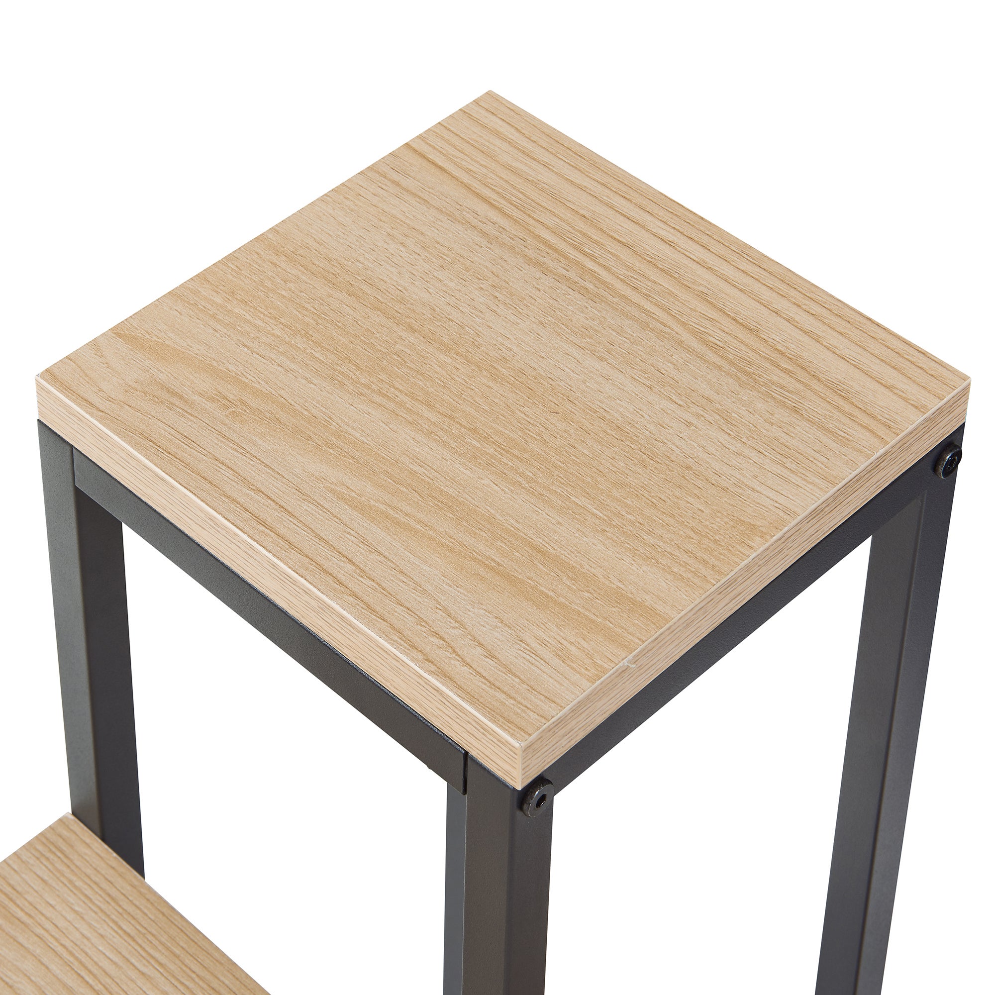 Étagère à plantes Ameland 4 niveaux noir effet bois [en.casa] - 7