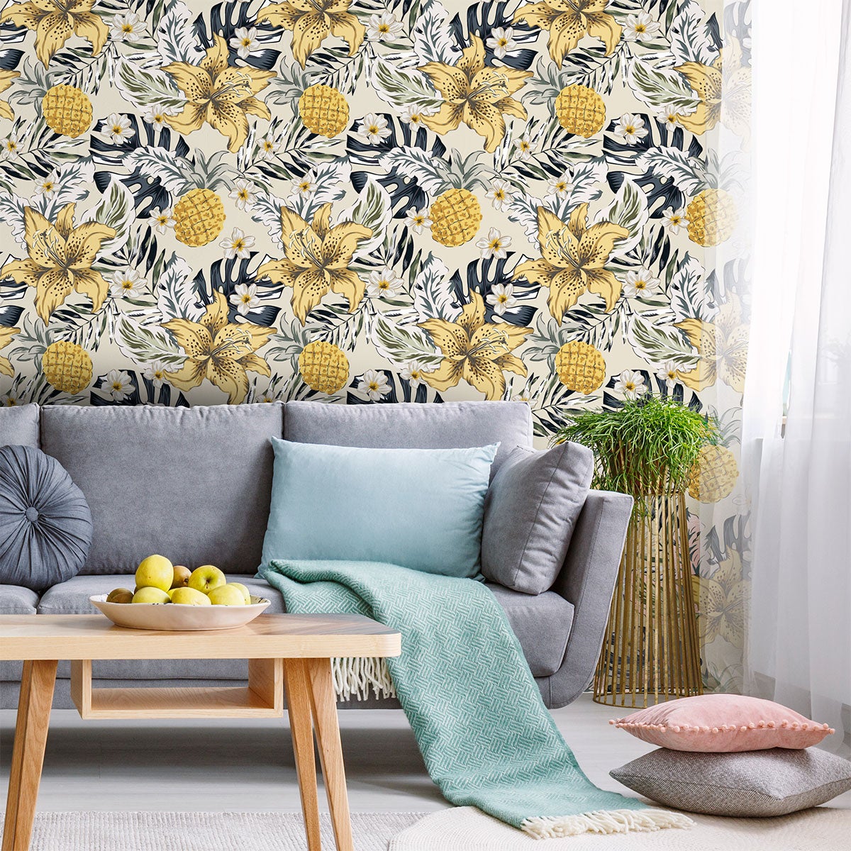 Adesivo carta da parati tropicale Varadero - Sticker adesivo - adesivi murali - 40x40cm - 3