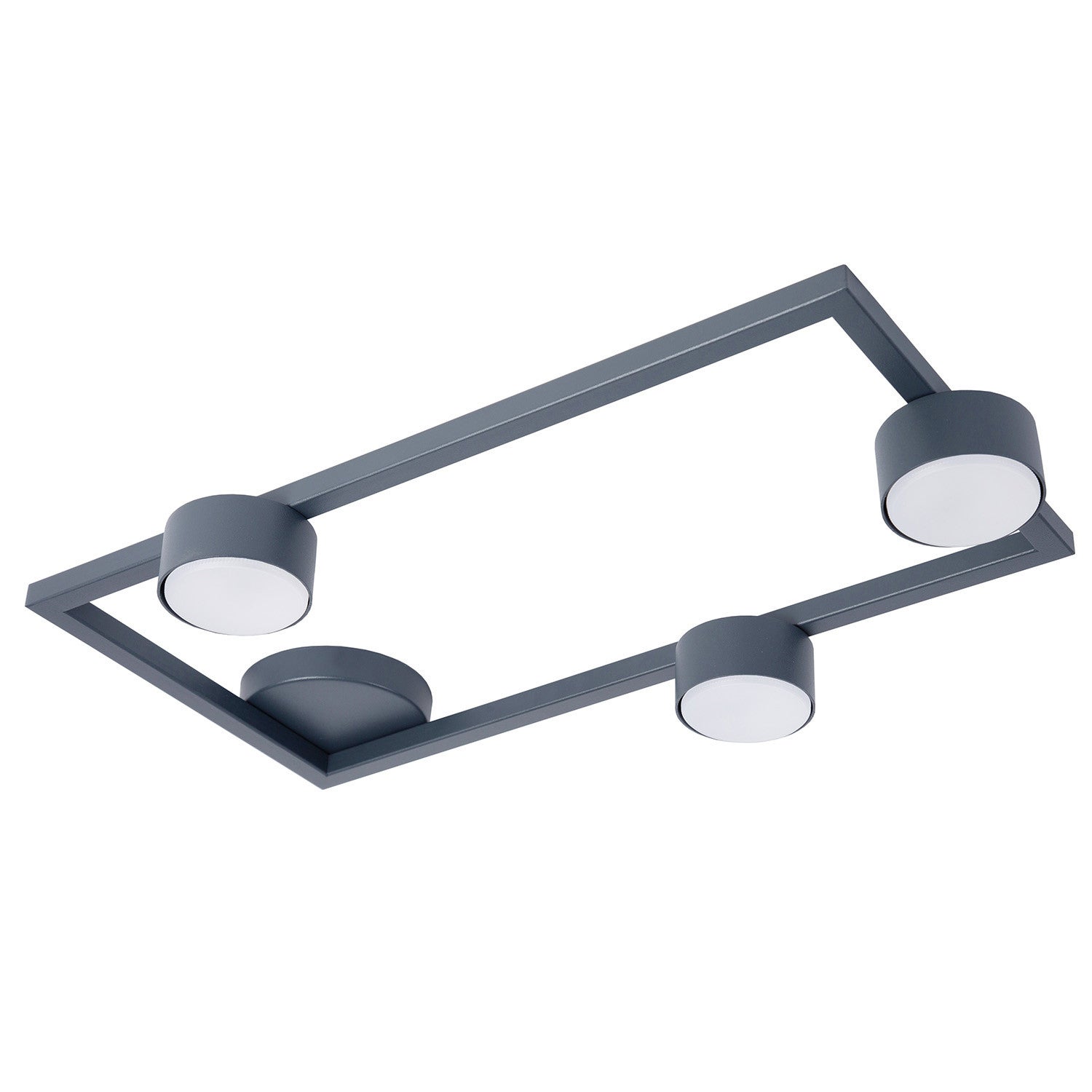 Reflektor sufitowy spot natynkowy Frame prostokątny grafitowy 3xGX53x12W wym: 7,7 x 57,5 x 33 cm metal SIGMA