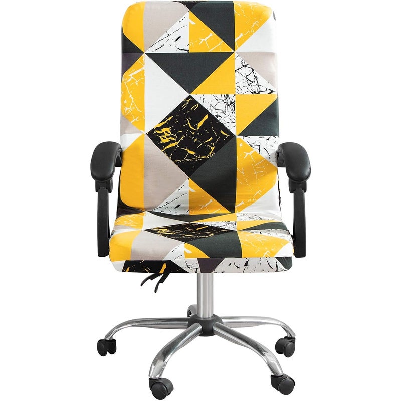 Pokrowiec na krzesło biurowe Universe Stretch z mikrofibry, zmywalny, elastyczny pokrowiec na krzesło biurowe, wygodne pokrowce na fotele D