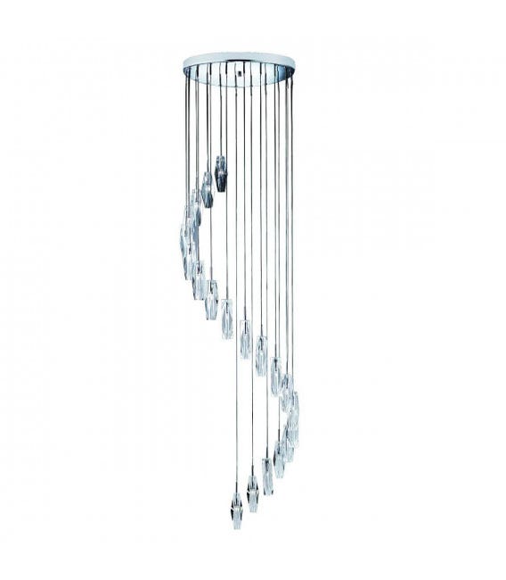 Searchlight Sculptured Ice 20 Light Spiral Cluster Pendel Chrome K9 searchlight-sculptured-ice-20-light-spiral-cluster-pendel-chrome-k9