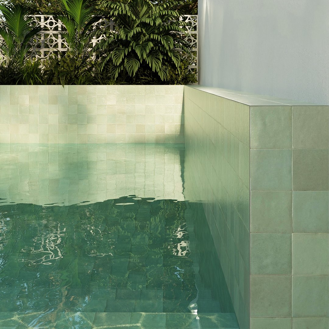 Terracotta Marocco Turchese - Piastrelle 10x10 cm 10 mm - MZE 5004 10x10 MATT 10 mm - 3