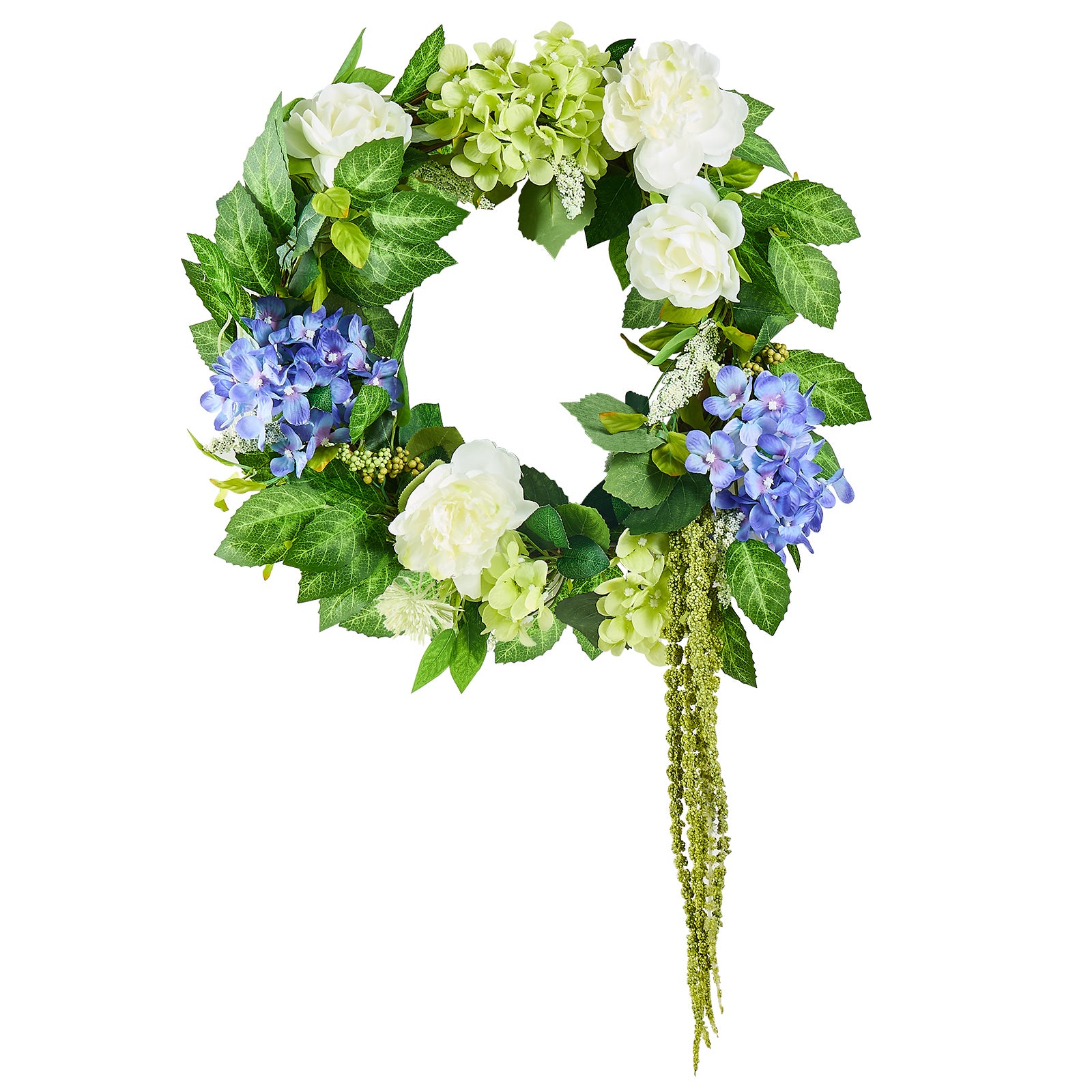 Sztuczny Wieniec Dekoracyjny Wianek Sezonowy Wianek Drzwiowy Przez Cały Rok 58,42 cm VEVOR