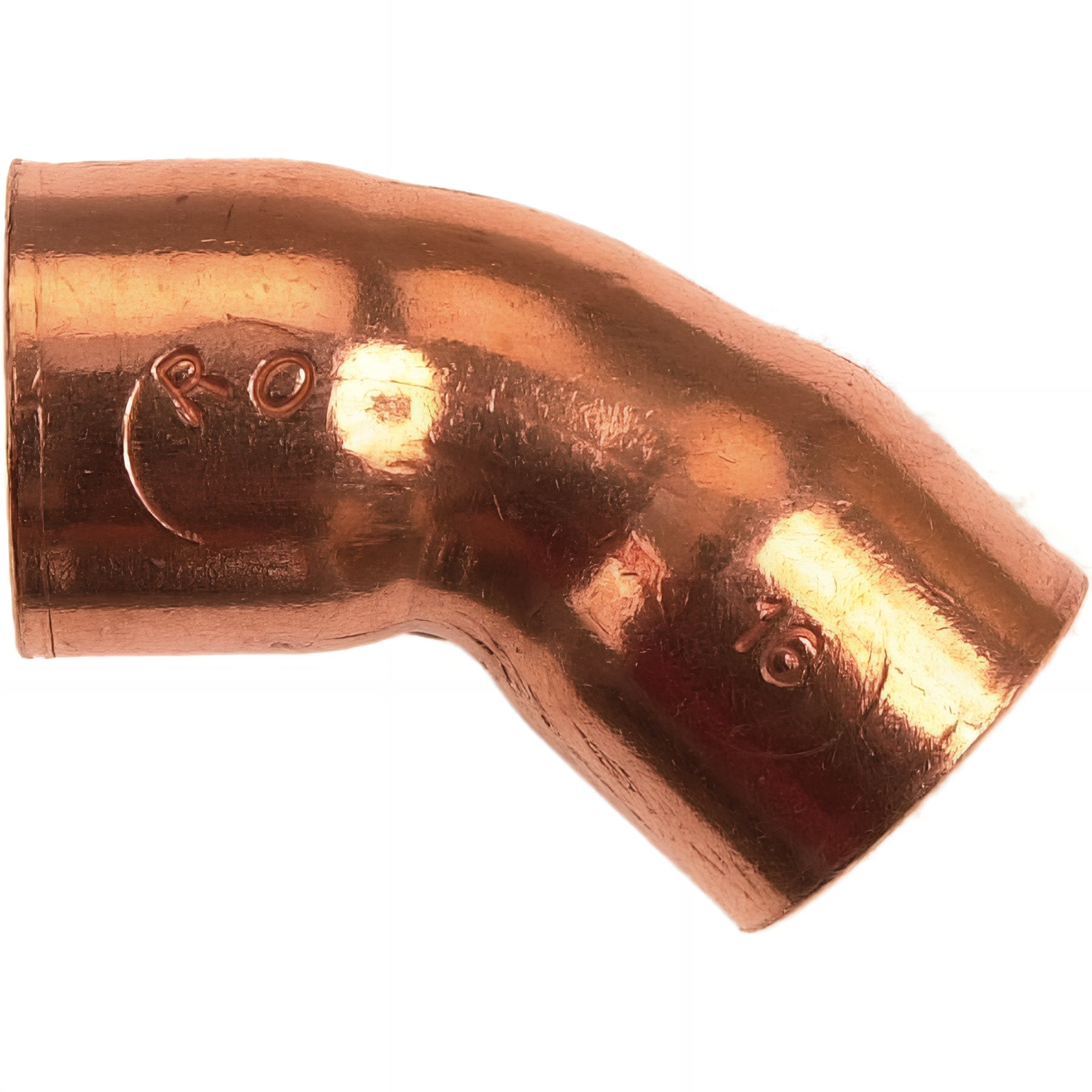 Coude 45° double femelle a souder laiton pour installation de plomberie ...