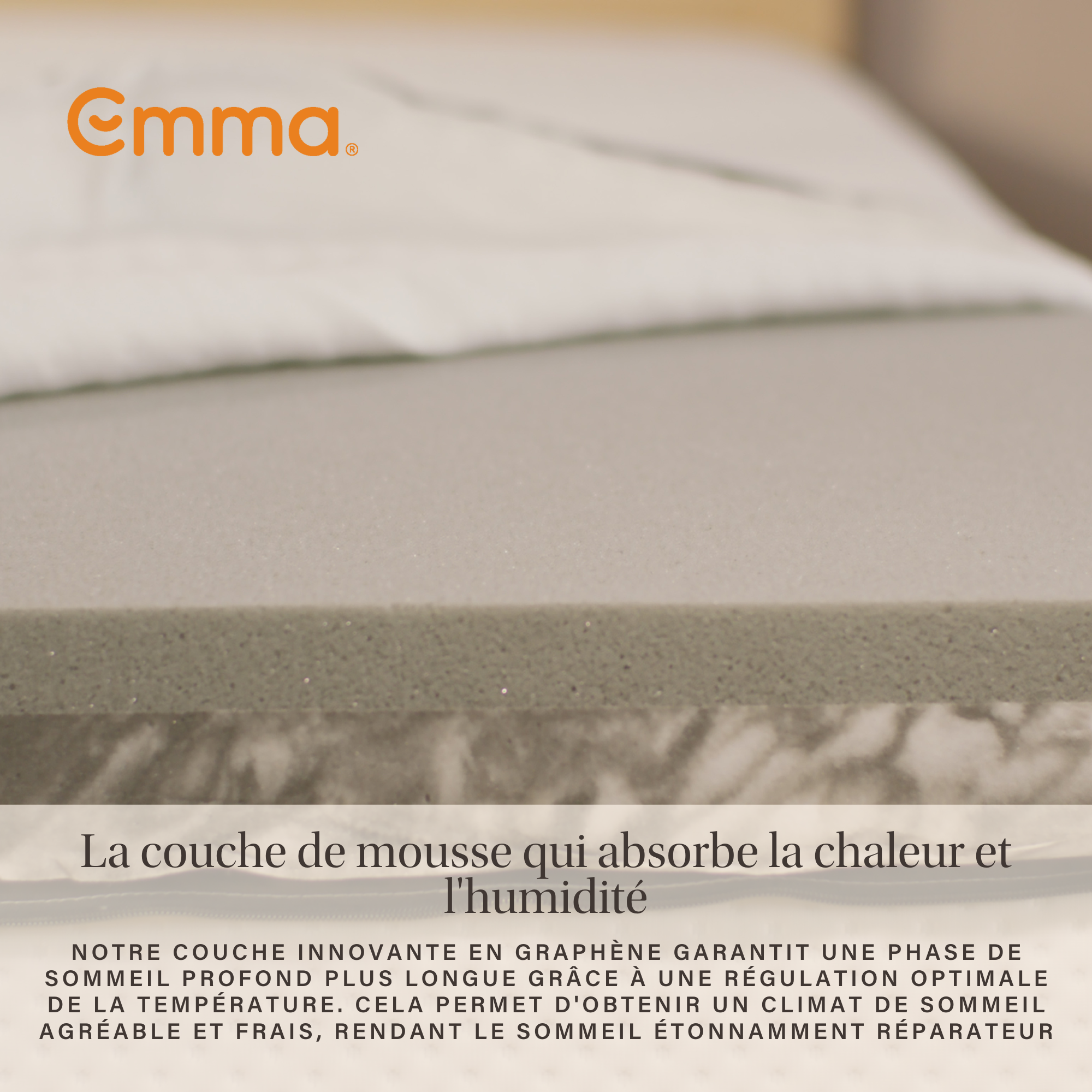 Emma | Surmatelas Emma Original Pro 140x200 cm | Mousse Thermorégulante | Confort Hôtelier 5 Etoiles | 8 cm Additionnels - 7