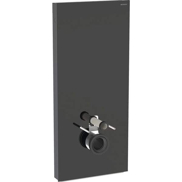 Módulo sanitário Geberit Monolith PLUS para WC suspenso, 114 cm, ligação de água no centro traseiro, com tubo de ligação, 131.231.SJ.7, Cor: vidro