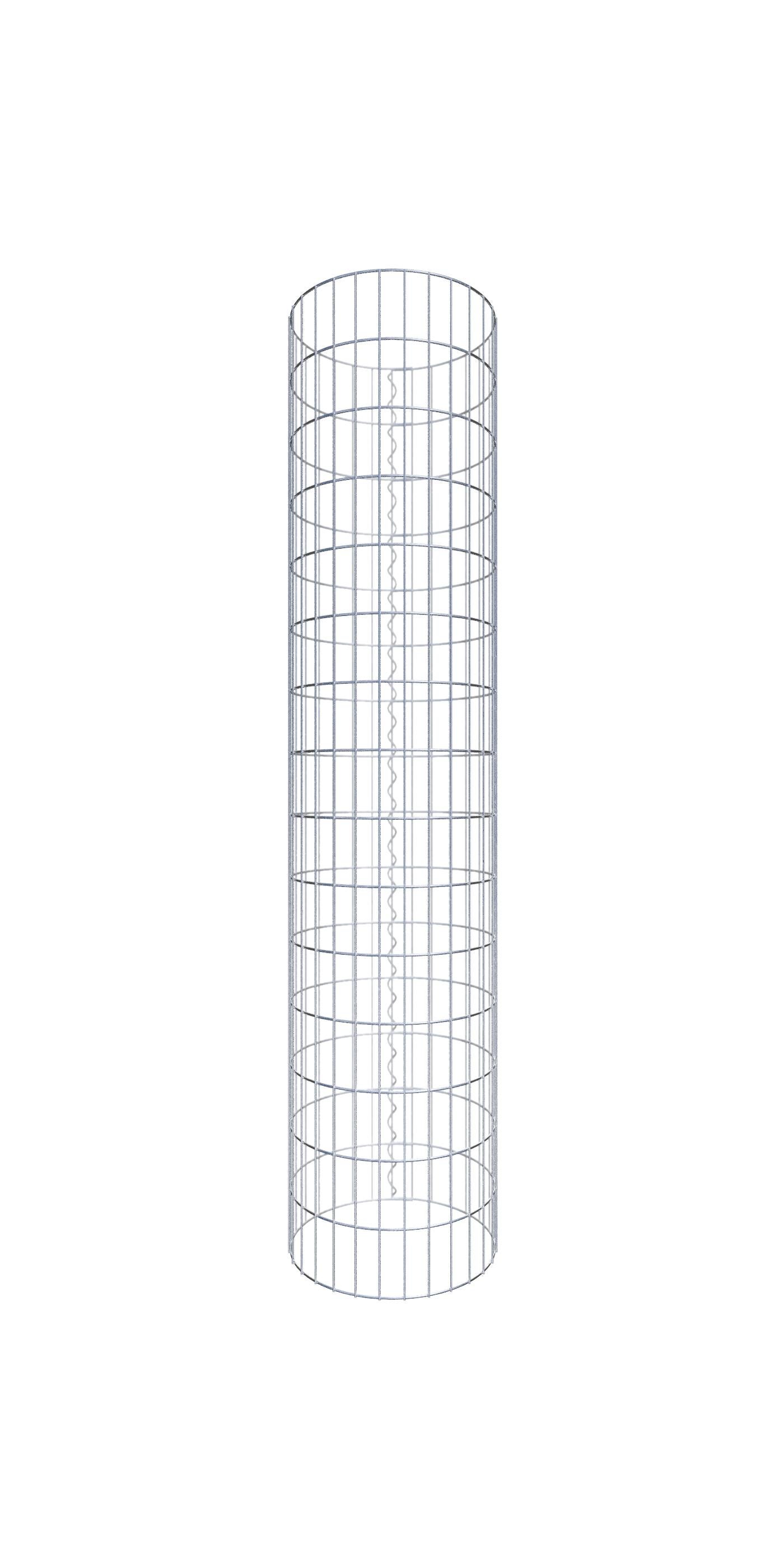 Kolumna gabionowa o średnicy 47 cm, MW 5 x 10 cm okrągła - wysokość: 1,50 m