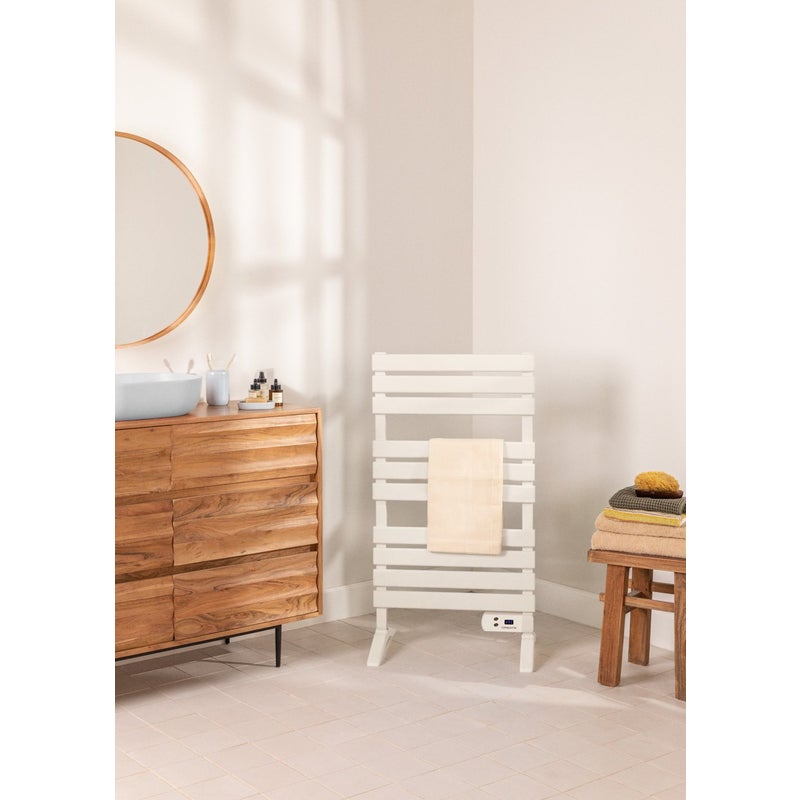 WARM TOWEL - Elektryczny wieszak na ręczniki podłogowy lub ścienny 500W