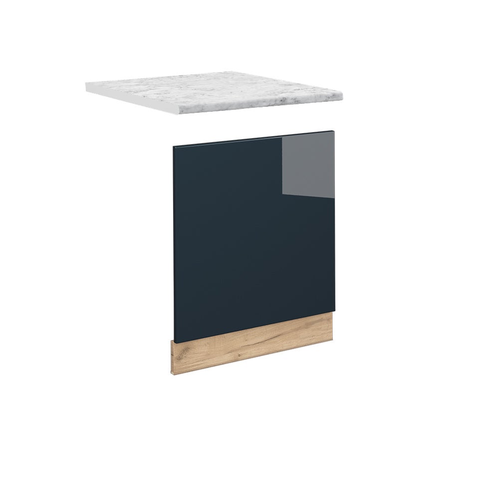 Vicco Panel przedni Fame-Line, Ciemnoniebieski wysoki połysk, 60 cm , BP Marmur