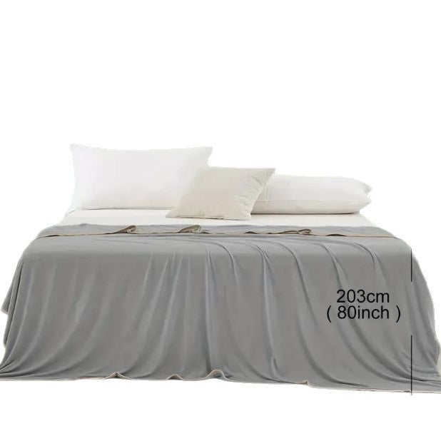 Couverture rafraîchissante grise de 152*203 cm, idéale pour l'été, convient aux personnes sensibles à la chaleur. - 4