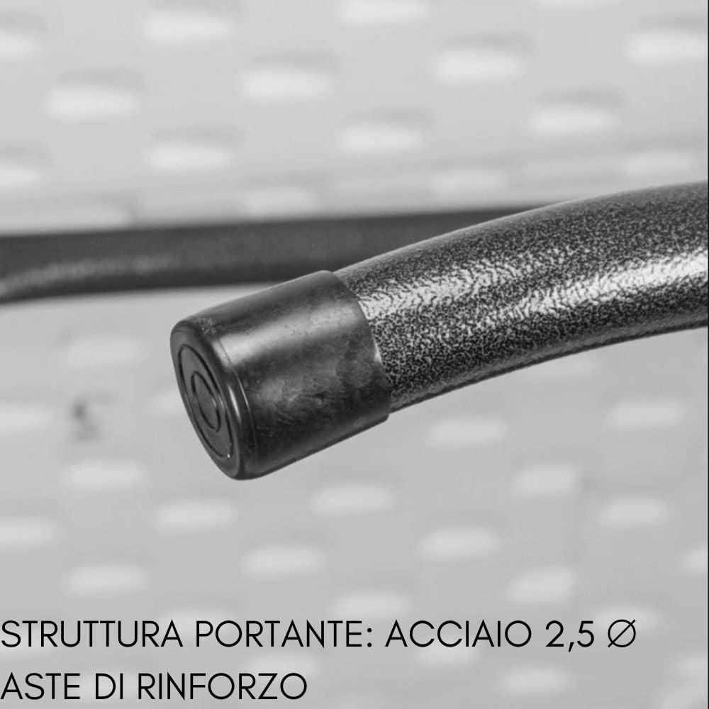 Table de jardin extérieure pliante rectangulaire avec étui blanc cm 152x76x74 - 3