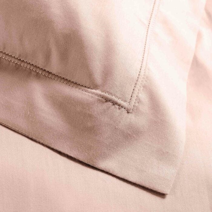 Taie d’oreiller 63 x 63 cm en percale Nude – Volant plat & point bourdon - 2