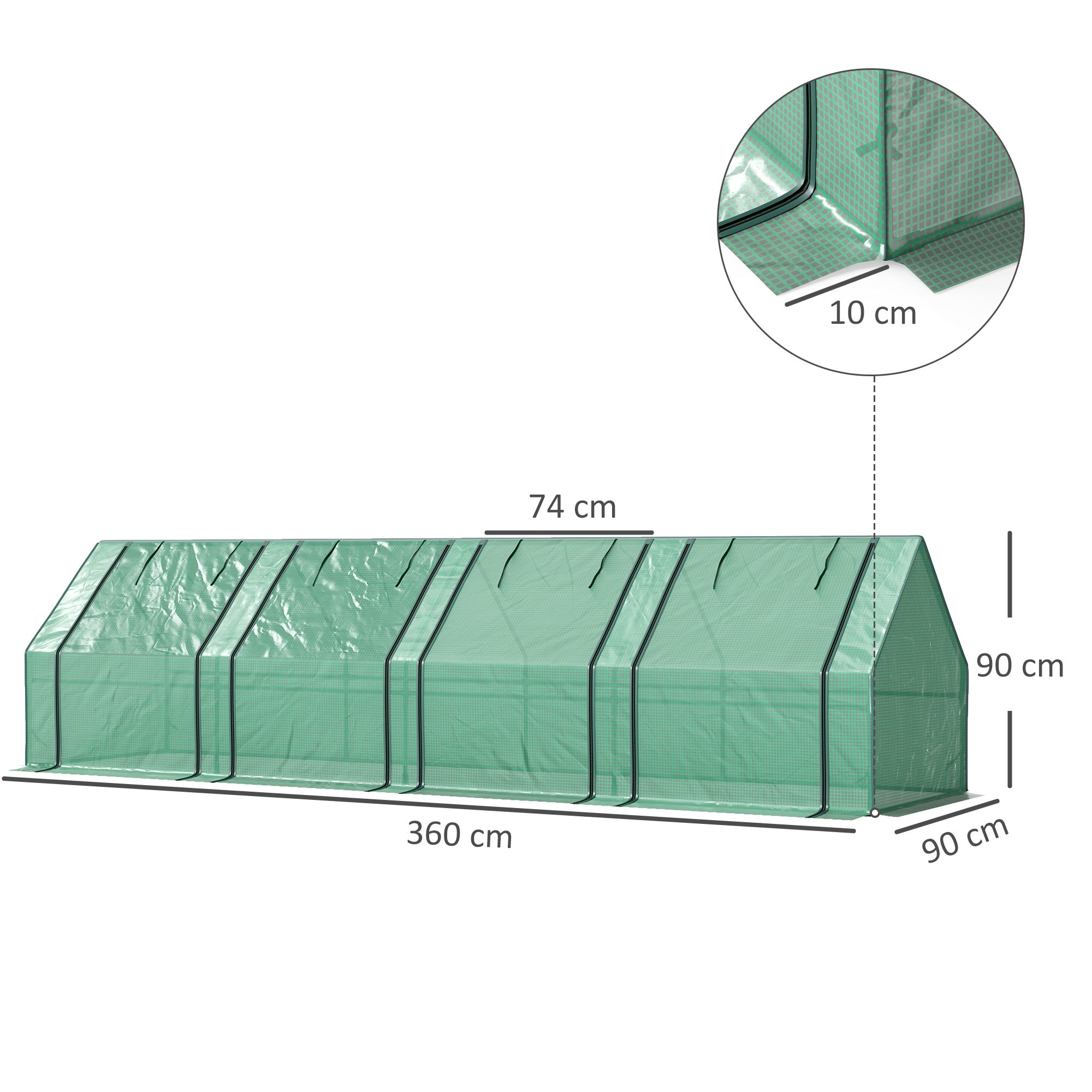 Mini Serre de Jardin PE Outsunny - 3