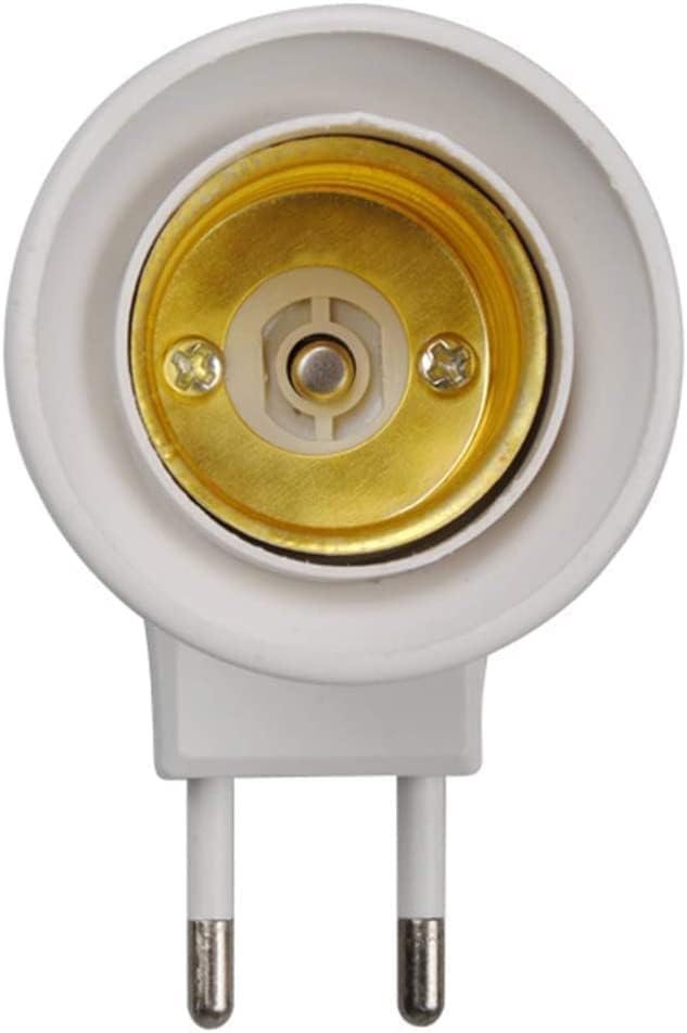 Adaptateur Douille E27 Avec Interrupteur Et Prise EU - Flexible 20 Cm - Idéal Lampe De Table Ou Murale