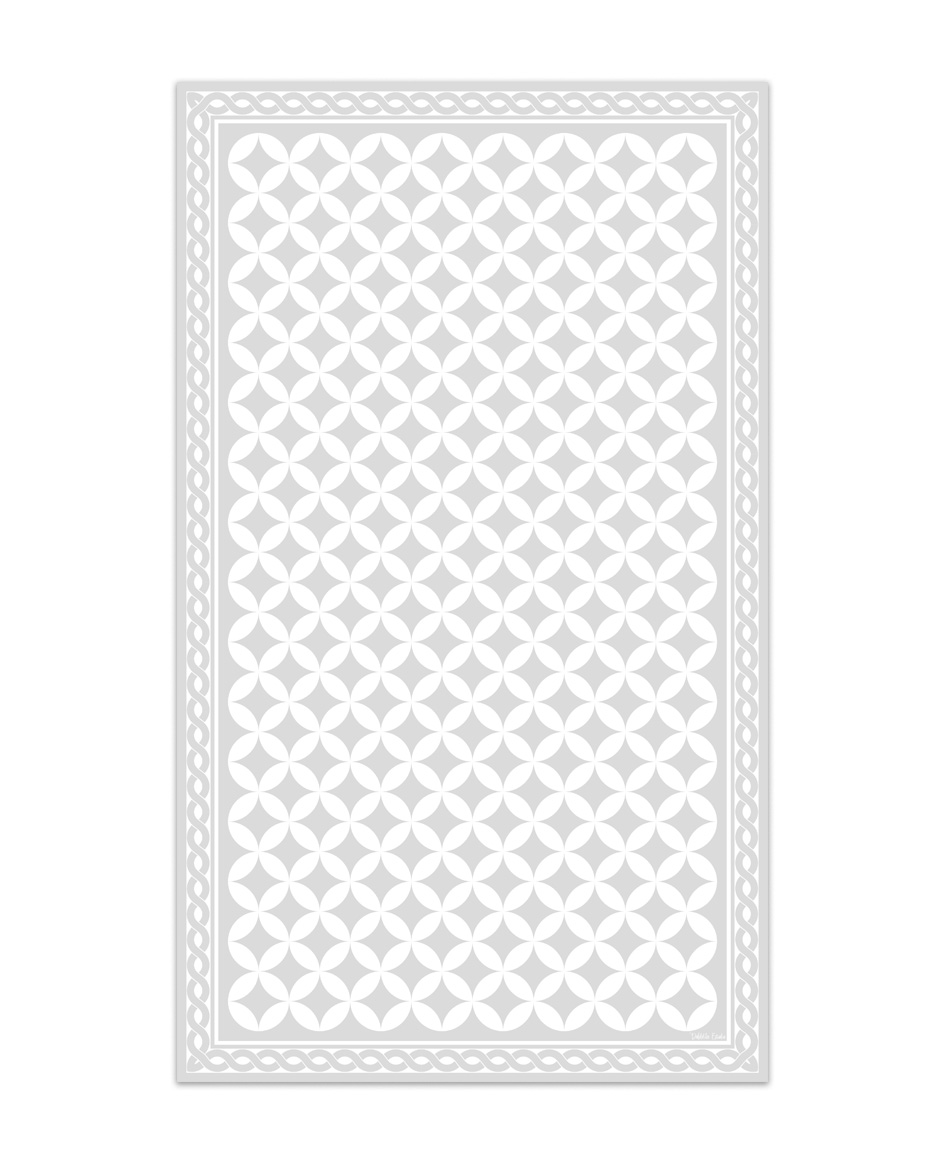 Alfombra de vinilo hidráulica 21 gris 65x200 cm pvc cocina salón comedor