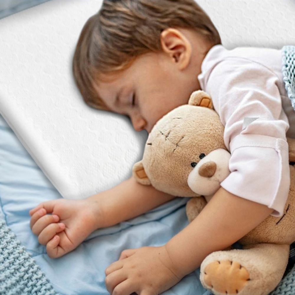 Oreiller Enfant Respirant en Tissu de Bambou 50x30x5,5 avec taie en bambou supplémentaire INPHYSIO - 2