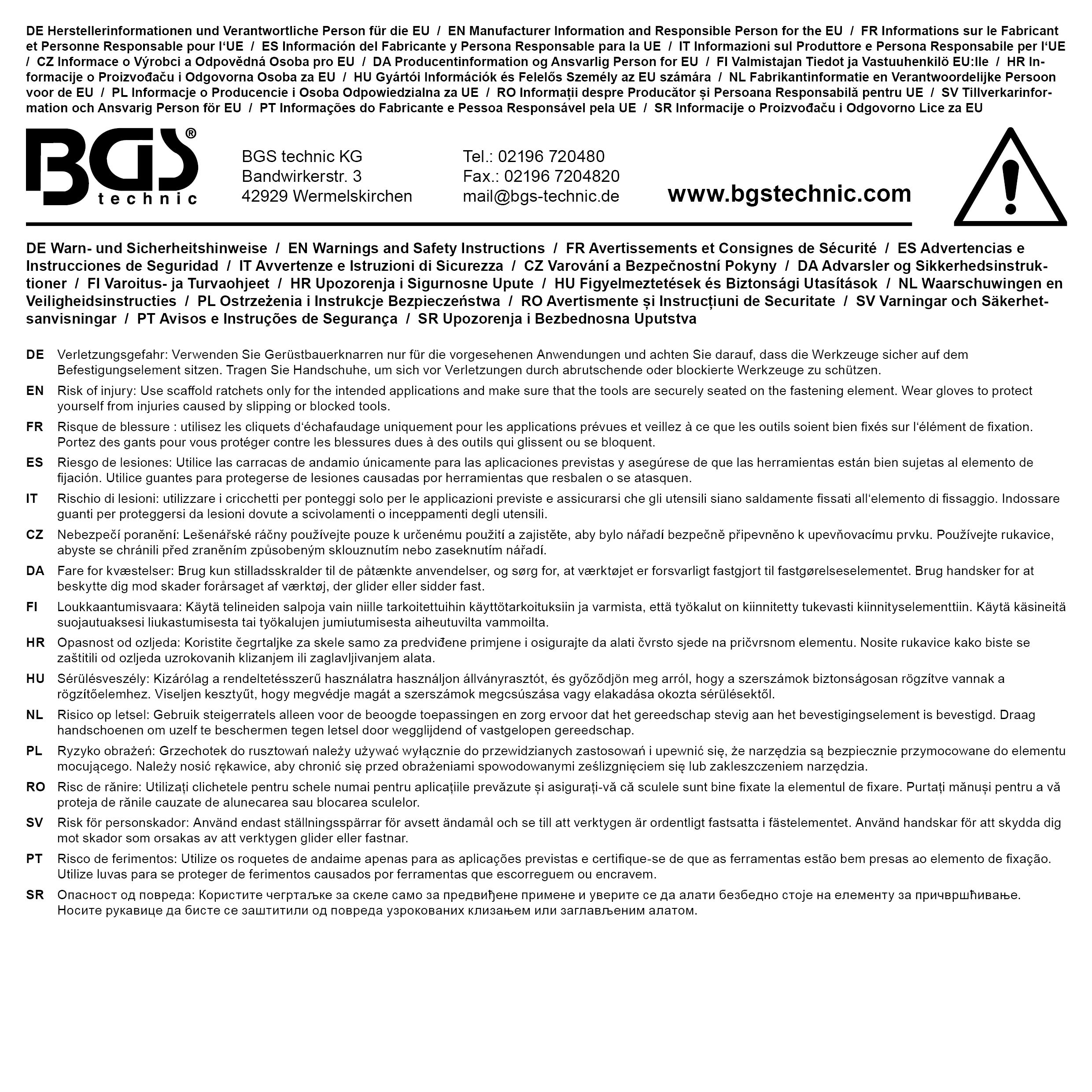 Cliquet de monteur | 19 x 24 mm - 4