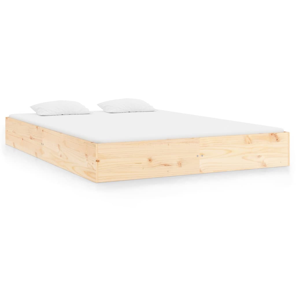 vidaXL Cadre de lit en pin massif 200 x 200 cm - Cadre de lit - Encadrements de lit