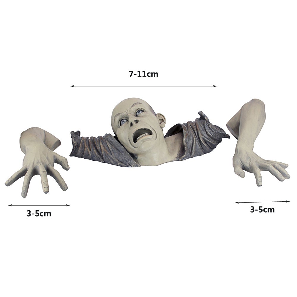 Divertente Horror Yard Garden Statue Scultura Vivid Zombie Decorazione Prato Halloween Decor Puntelli per feste - 2