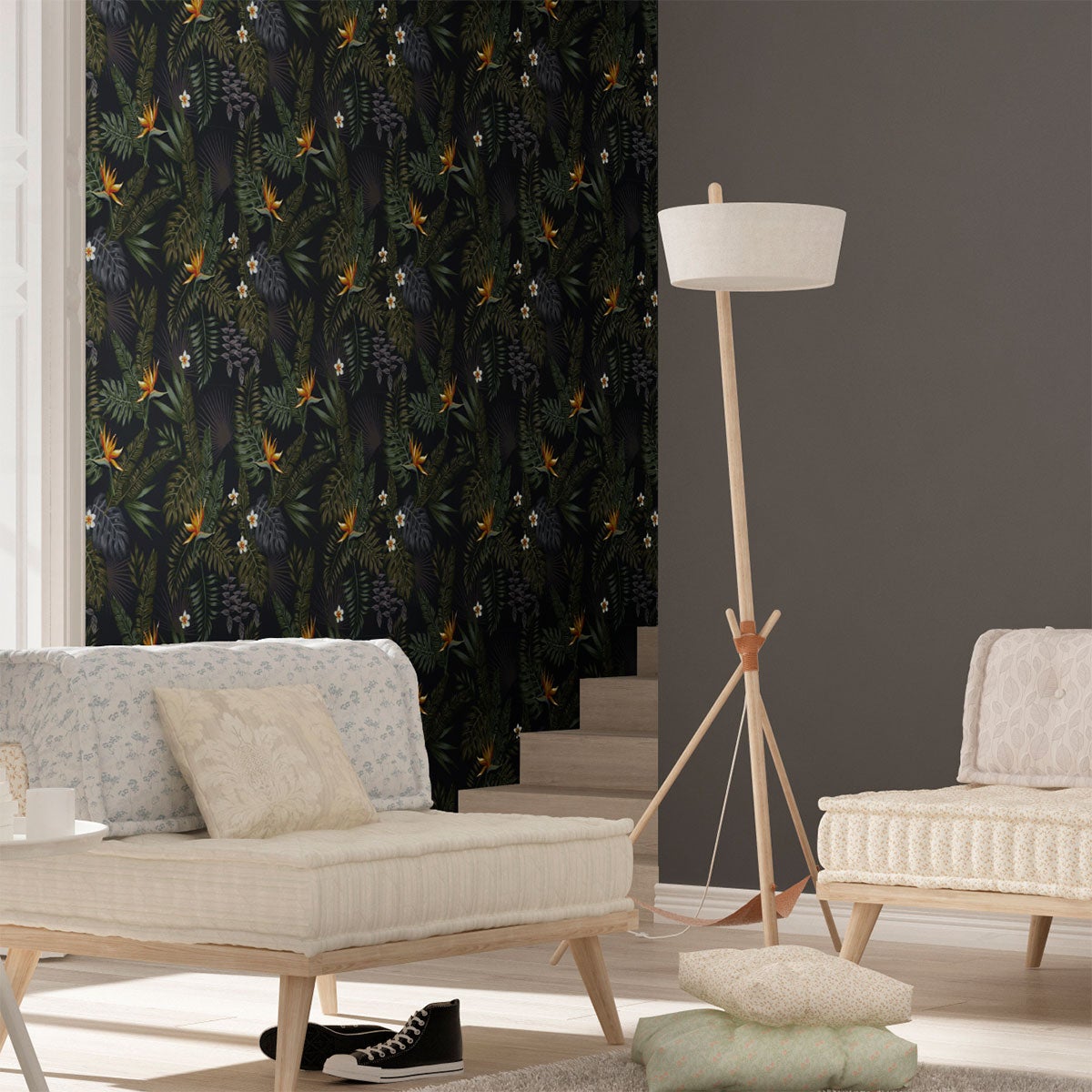 Adesivo carta da parati tropicale Cuiaba - Sticker adesivo - adesivi murali - 40x40cm - 5