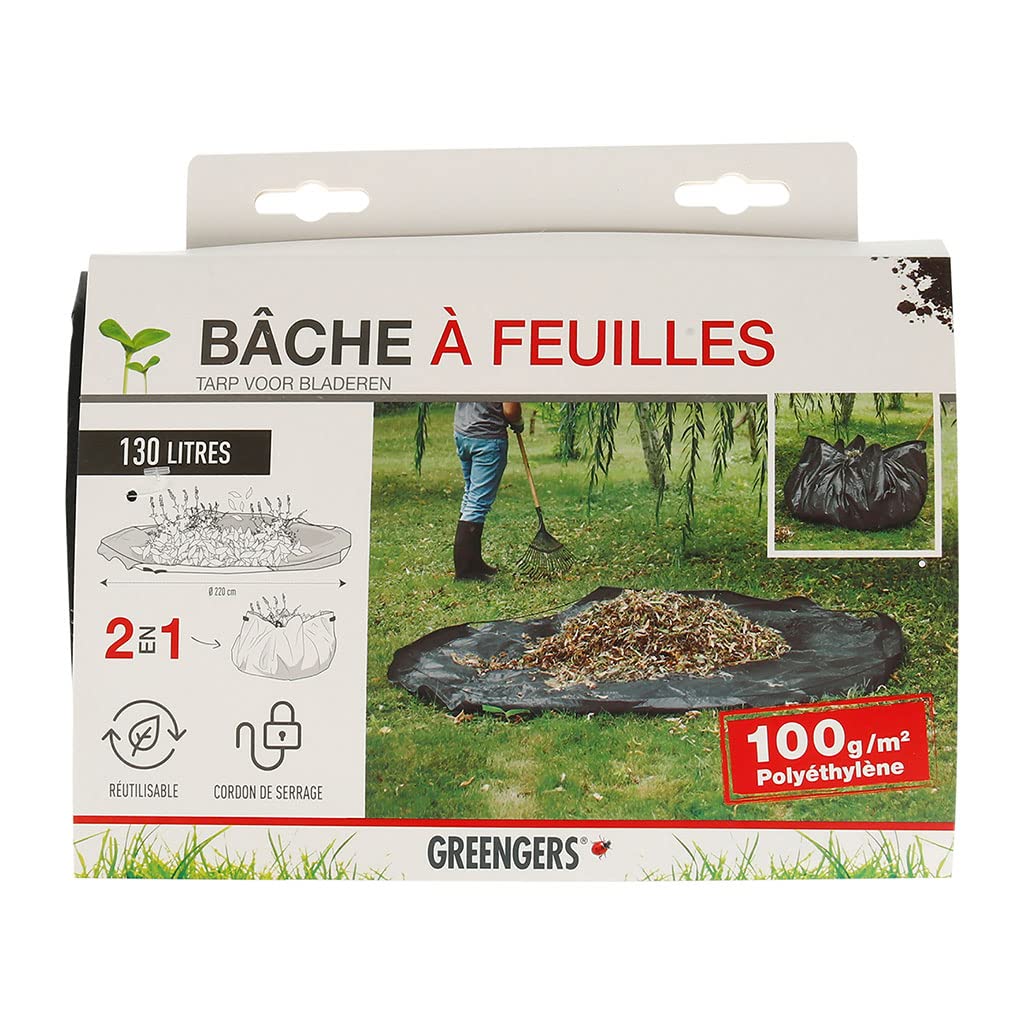 3 Sacchi Riutilizzabili Per Rifiuti Da Giardino 72 Galloni | Telone Resistente Per Foglie E Prato - 2