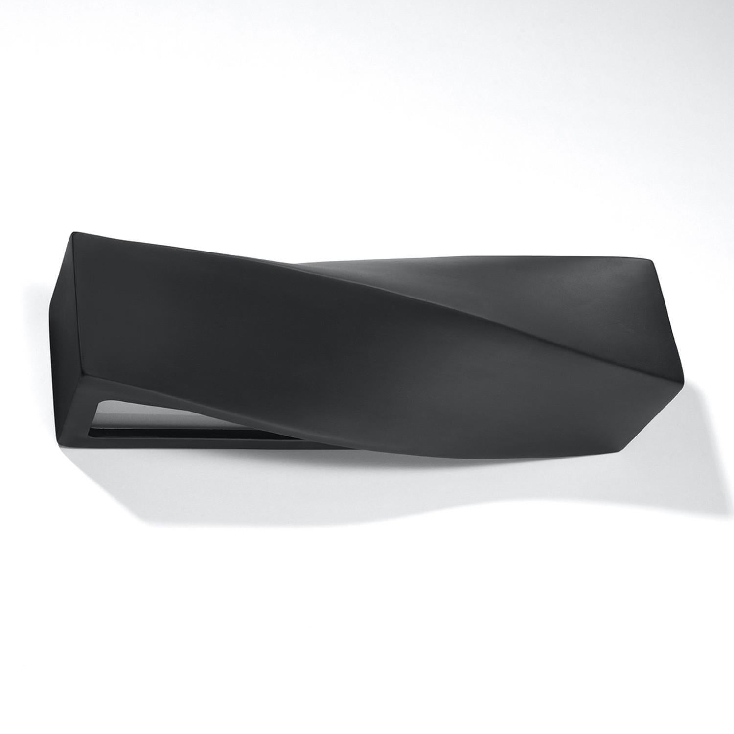 Kinkiet ścienny Sigma czarny 1xE27x60W wym: 14 x 42 x 12 cm ceramika / gips IP20 Sollux Lighting