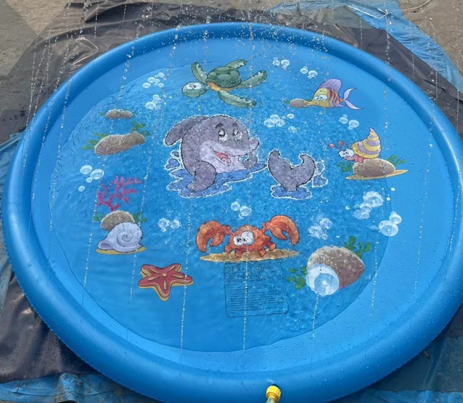 Tapis de jeu & d'arrosage rond extra-large « Dauphin » - Tapis gonflable antidérapant & épaissi - Jeu d'eau - Cadeau pour enfants & - Jeux - Jouets Tapis de jeu & d'arrosage rond extra-large « Dauphin » - Tapis gonflable antidérapant & épaissi - Jeu d'eau - Cadeau pour enfants & - Jeux - Jouets