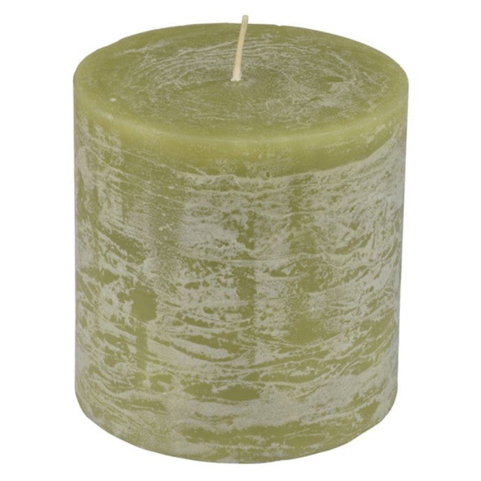 Lot de 4 Bougies Pilier "Essentiel II" 16cm Thé Vert