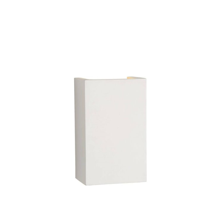 Kinkiet GIPSY biały 1xG9x40W ceramika / gips wym:18x11x7cm IP20 Lucide