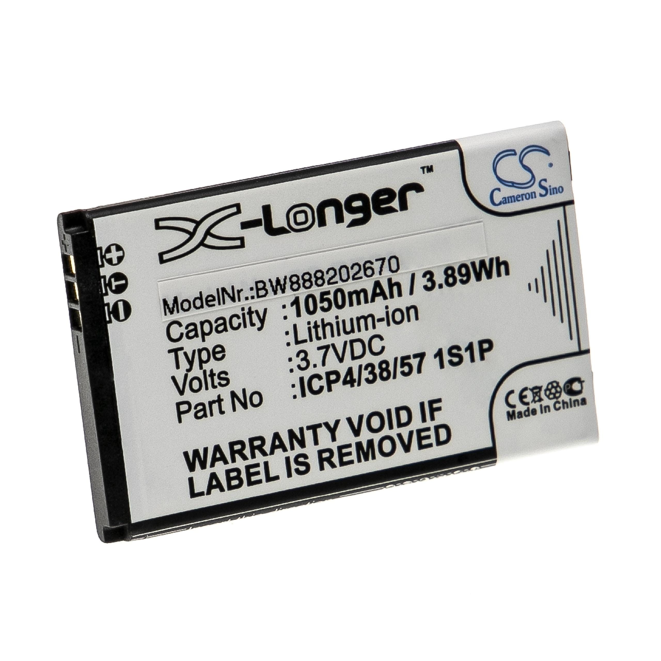 Batteria 3.7V 1.3Ah Li-ion Per Bea-fon SL340 - Foto 10