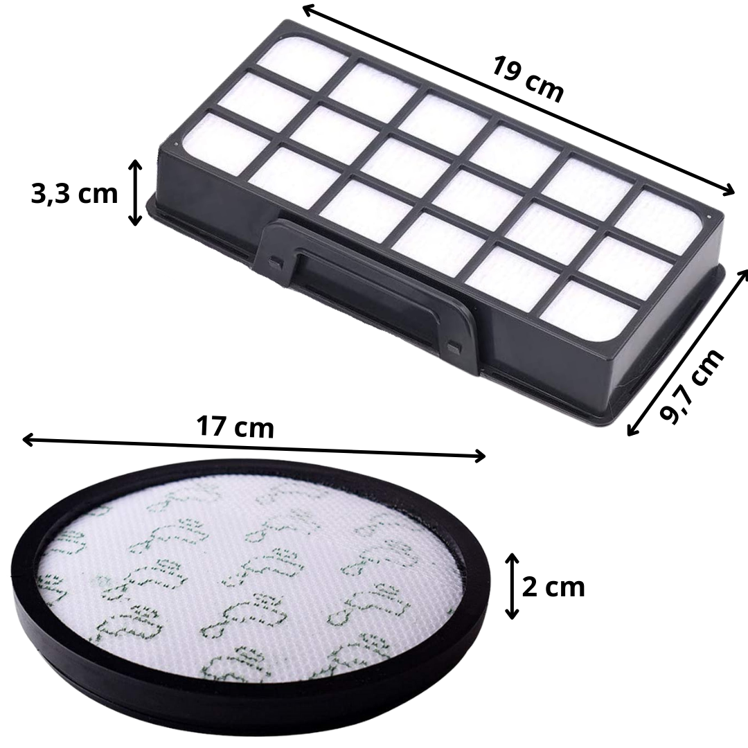 Filtres pour Rowenta remplacement kit filtre ZR006001 aspirateur silence force cyclonic / x-trem power cyclonic - 4