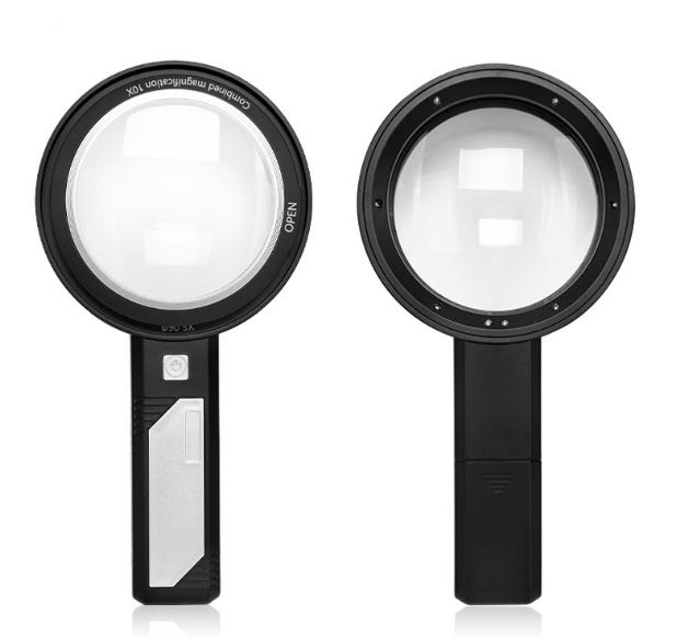 Lente d'ingrandimento con sfondo bianco | Foto Gratis Lente d'ingrandimento con sfondo bianco | Foto Gratis
