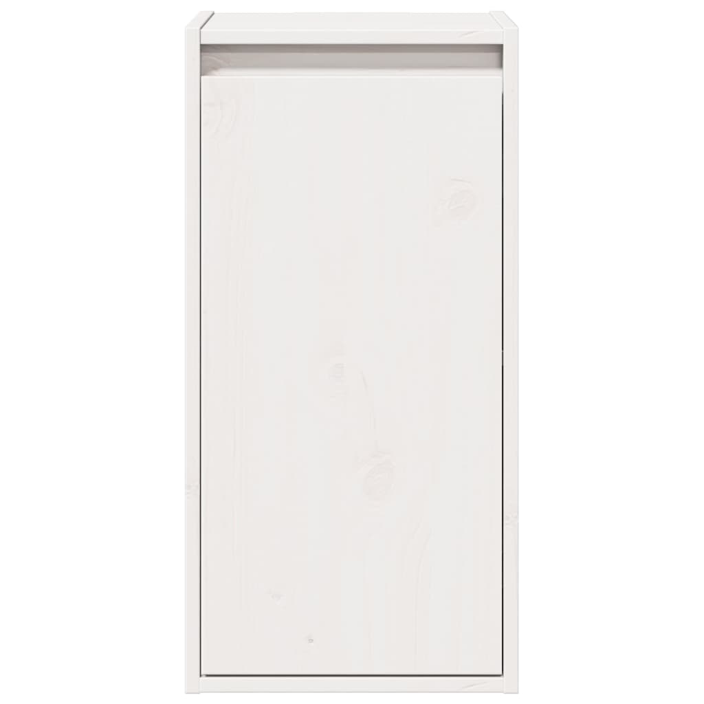 Maison Exclusive - Armario de pared 2 uds madera maciza de pino blanco 30x30x60 cm - 5