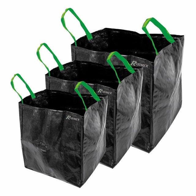 Lot de 3 sacs jardin RIBIMEX multifonctions 70L / 100L / 170L