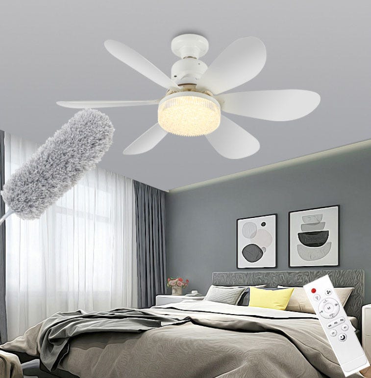LANMOU Silencieux Ventilateur de Plafond Bois avec LED Plafonnier 52cm LANMOU Silencieux Ventilateur de Plafond Bois avec LED Plafonnier 52cm