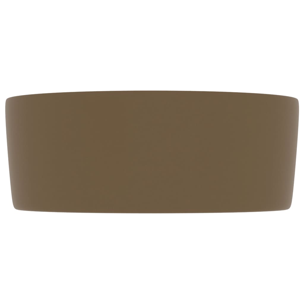 Lavabo rotondo di lusso da appoggio WC lavabo bagno guardaroba cucina interno casa 40 x 15 cm ceramica cr 02_0002760 - 3