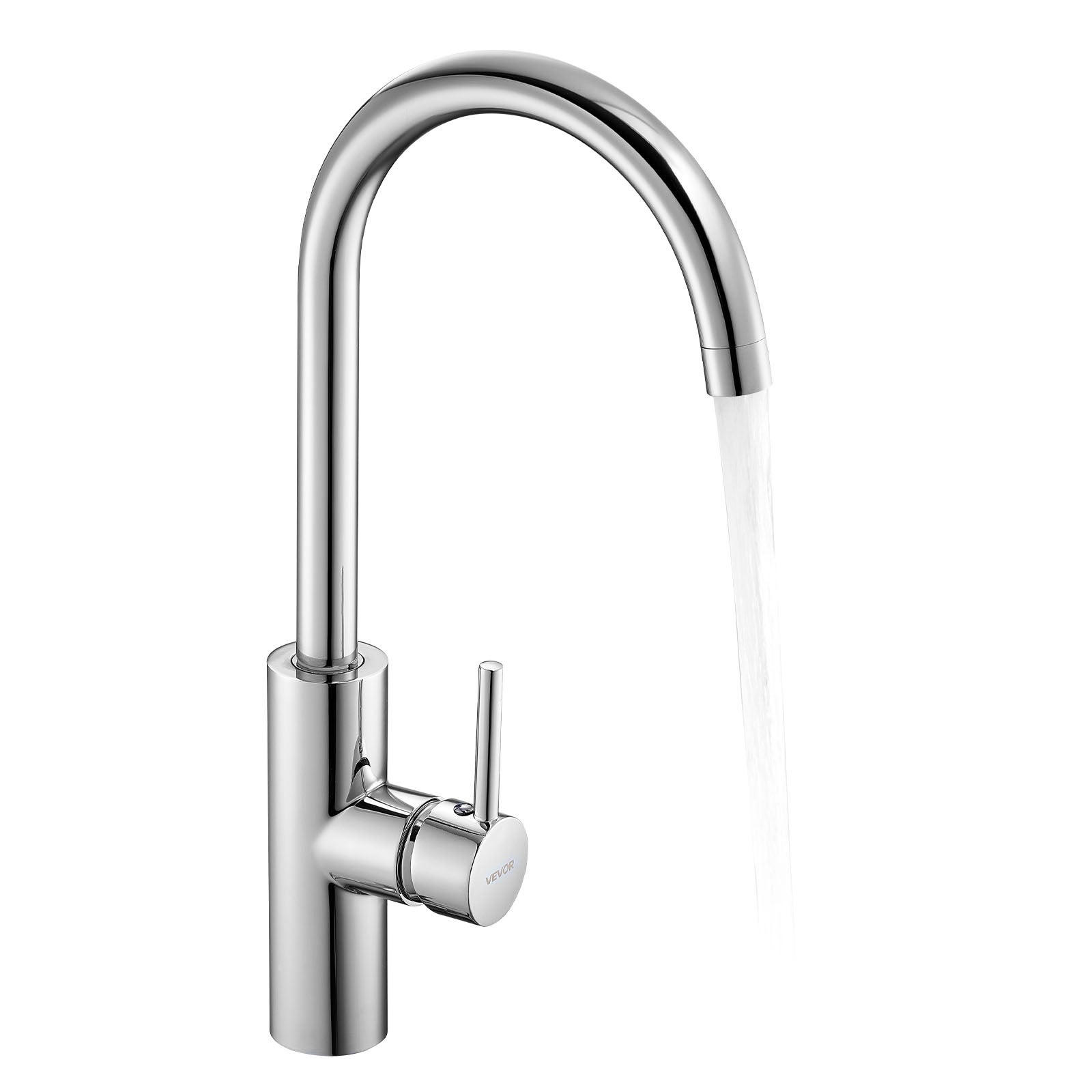 Rulă automată fără contact VEVOR, cromată, pentru țeavă de 9,5 mm, bucătărie/băcăuie/bar