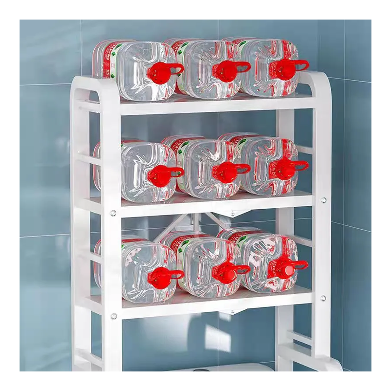 Étagère de Dessus de Machine à Laver  Métal Noir  3 Niveaux  Pliable  152,5 x 71 x 50 cm - 4