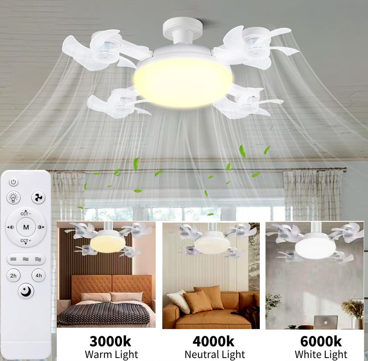 Ventilateur De Plafond Visser Avec T l commande 3 Temp ratures De 