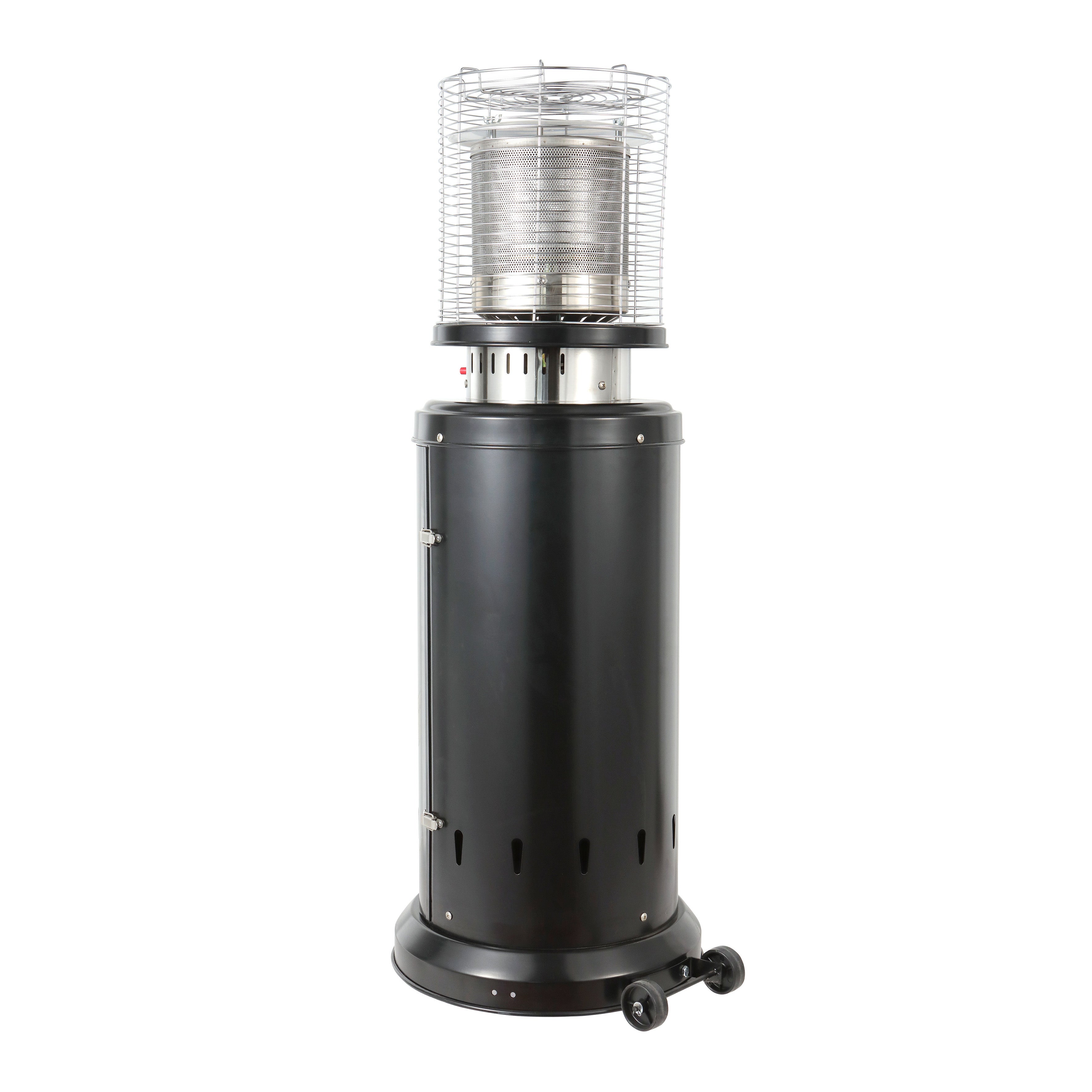 Fácula - Estufa de Gas Exterior Negra Ember | 9kW | Acero | Encendido piezoeléctrico | Ruedas | 18m² - 3