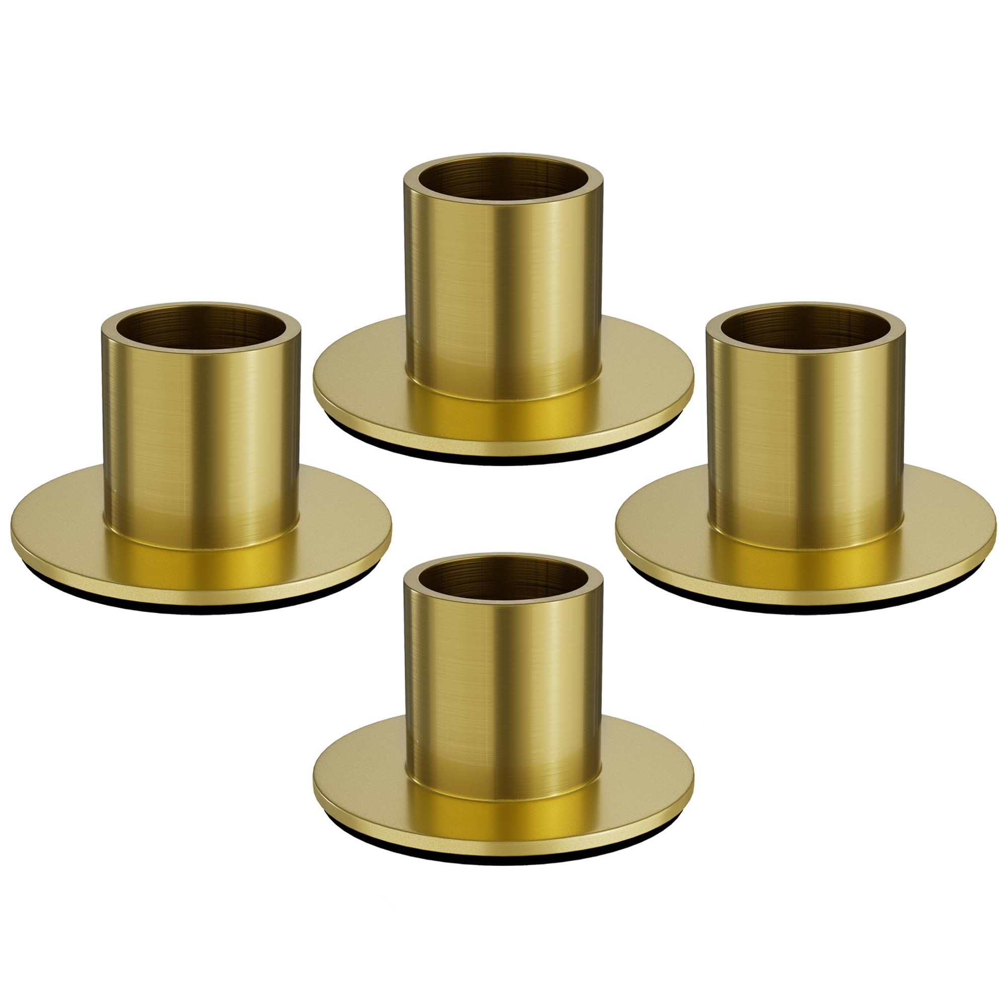 Bougie De L'avent Graduée Lot De 8 Bougeoirs Pour Couronne De L'Avent - 8 Cm - En Métal - Pour Décorations De Couronne De L'Avent (doré Couronne De L' Avent