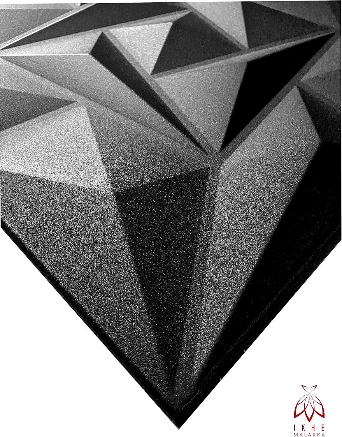 Panneaux muraux 3D décors revêtement mural panneaux de plafond POLYSTYRENE MATERIAL STYROPOR-TYPE 3mm force 8 pièces - 2m² Quarz Noir - 7