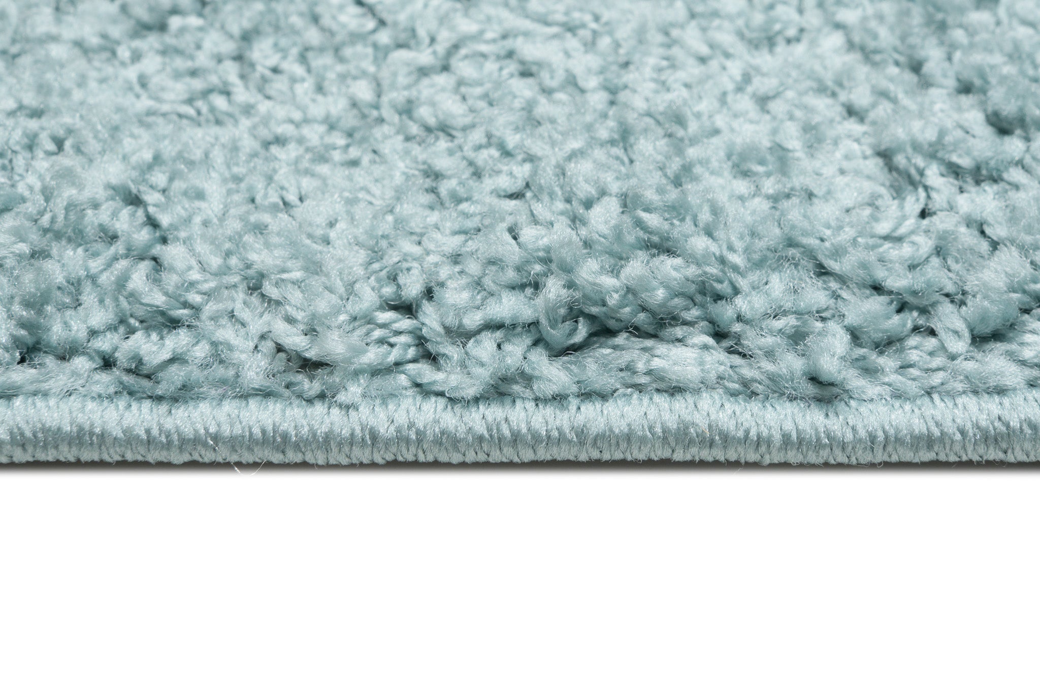 TAPISO Delhi Tappeto Shaggy Moderno Morbido Soggiorno Salotto Camera da Letto Sala da Pranzo Cameretta Tinta Unita Blu Chiaro 140 x 200 cm - 5