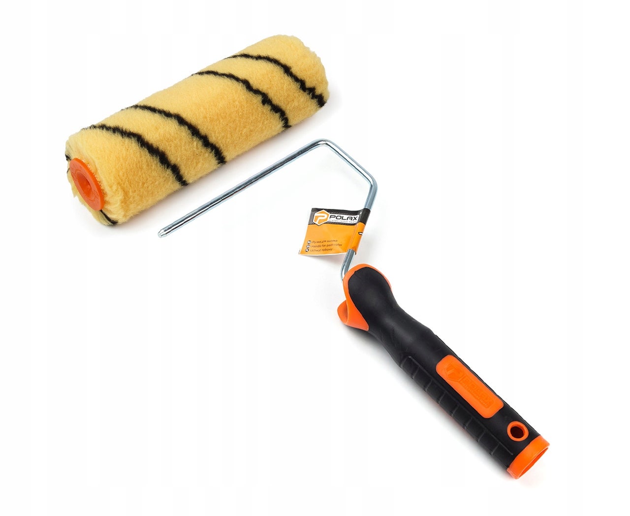 Wałek malarski PREMIUM (zapas) Orange 15cm 30mm + Rączka do wałka 6x150mm