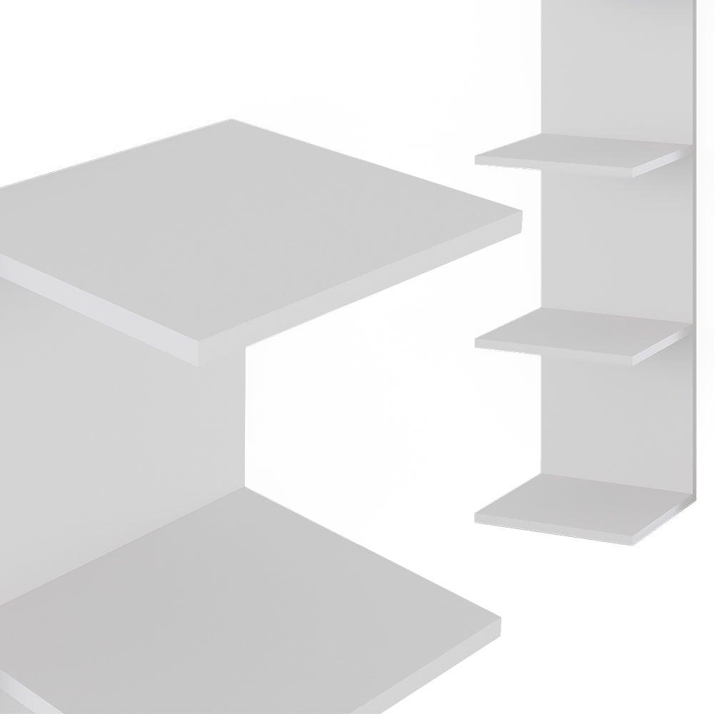 Vicco Étagère murale Paolo, Blanc, 30x95cm - 6
