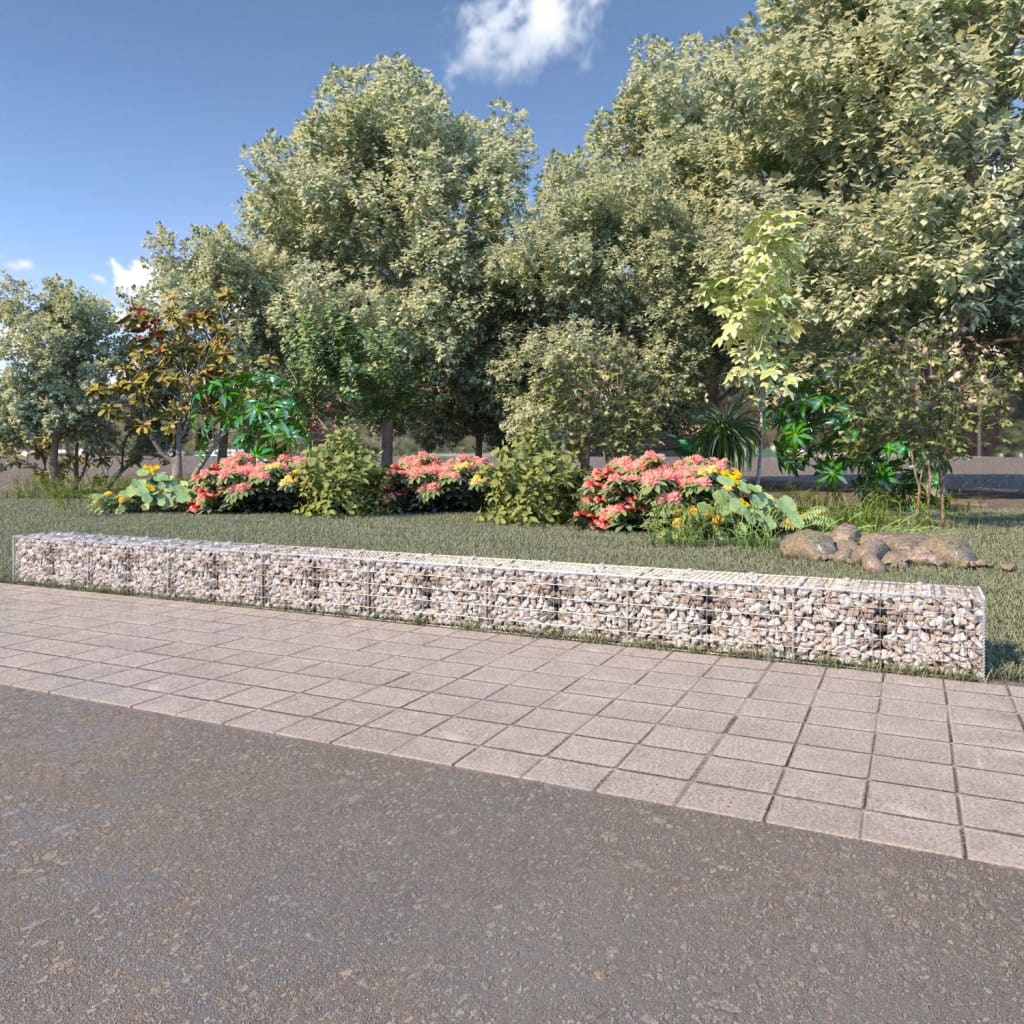 Muro de gaviones con cubiertas acero galvanizado 900x50x50 cm vidaXL - 8