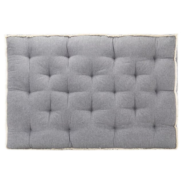 Housse Coussin Palette Garden Factory 120x80cm - Hydrophobe Lavable - Intérieur/Extérieur Bleu Foncé