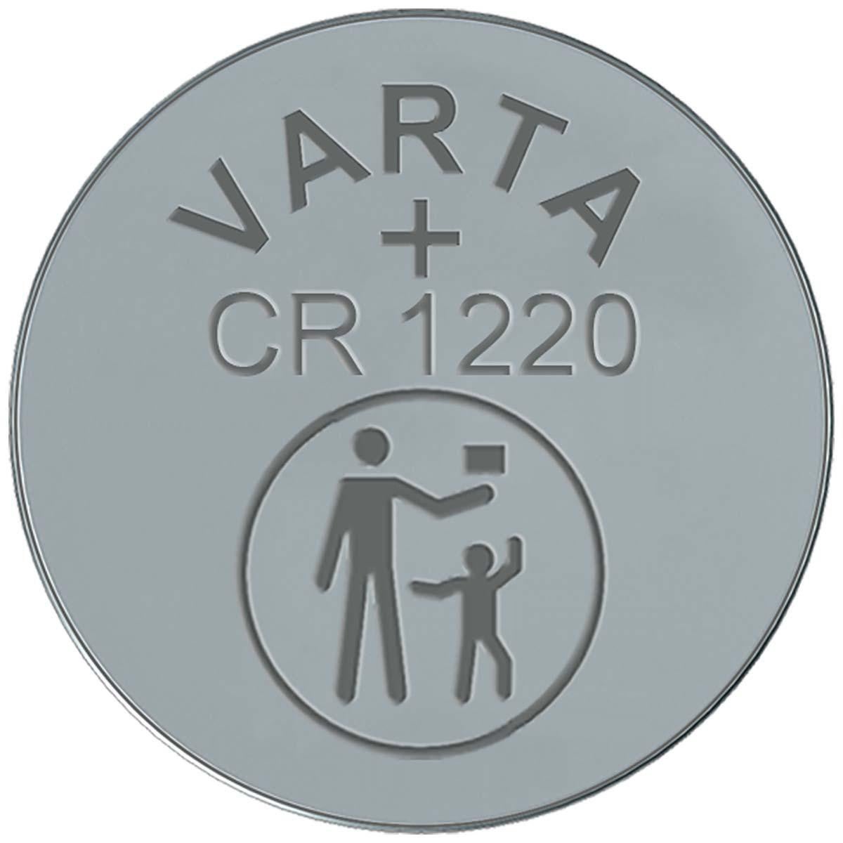 VARTA Pile bouton au Bouton Lithium CR1220 3 V 1-Blister - 2